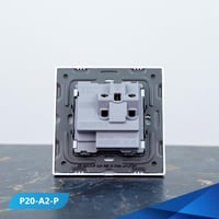 فيش 13 أمبير مع مفتاح و لمبة لون لولي