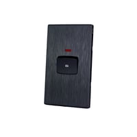 مفتاح مكيف 7×14 بيانو أسود خشبي