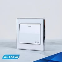 مفتاح مفرد دركسون 3 مسمار لون ابيض وفضي