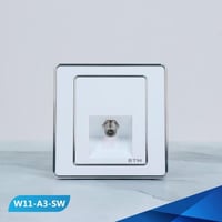 فيش منفذ دش أبيض وفضي