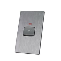 مفتاح مكيف 7×14 بيانو رصاصي خشبي