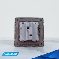 مفتاح جرس لون ابيض وفضي