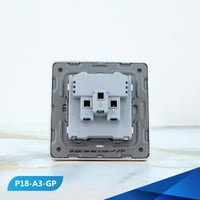 فيش 13 امبير لون لولي مع ذهبي