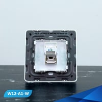 فيش تلفون مفرد لون ابيض مبروم