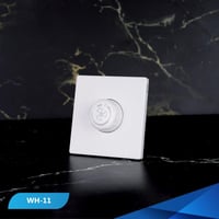 مفتاح ديمر مروحة بيانو أبيض خشبي