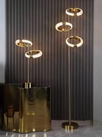 ابجورة ستاند ليد حلقات ذهبي