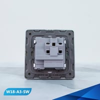 فيش 13 امبير لون ابيض و فضي