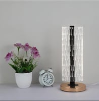 ابجورة طاولة ليد 3 اضاءات اسود