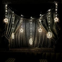 زينة رمضان نجمة وهلال مضيئة ليد