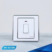 مفتاح سخان ابيض وفضي