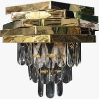 ابليك جداري كريستال مودرن ذهبي