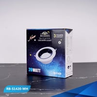 كشاف ريبون ضد التوهج فريم أبيض مقاس20/14وات