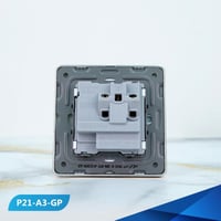 فيش ثلاثي 13 امبير مع منفذ USB لون لولي و ذهبي