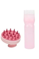 موزع زيت مع مشط لتدليك الفروه