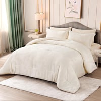 مفرش عنبر صيفي مفرد ونص جاكارد فاخر بيج عدد القطع...