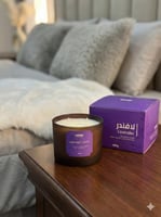 شمعة عطرية فاخرة بعطر لافندر 400 جم