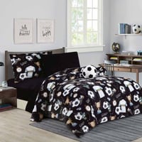 مفرش هوبي أطفال مفرد ونص شتوي فاخر مخمل أسود عدد ا...