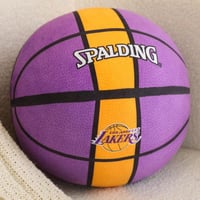 لعبة أطفال على شكل كرة سلة من القطيفة الناعمة بلون...