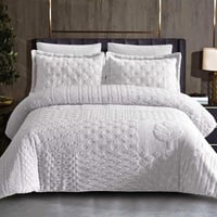 مفرش لاورا شتوي فاخر مزدوج مخمل محفور و فرو رصاصي...