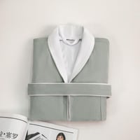 روب منزلي نداف قطن 100% فاخر رصاصي