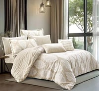 مفرش إيلين شتوي مزدوج جاكارد بيج عدد القطع 8