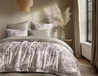 مفرش إشراق صيفي مزدوج قطن تنسل فاخر كافيه برسومات...