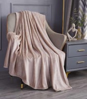 بطانية شتوي مخمل ناعم روز