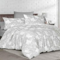 مفرش فيتروري صيفي مقاس كوين رصاصي عدد القطع 4