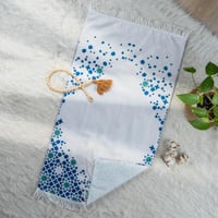 سجادة صلاة أطفال أبيض وأزرق 50x90 سم