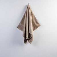 منشفة قطن 100% – مطرز بني فاتح