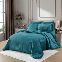 مفرش نارنج شتوي فاخر كوين مقاس 200X150 سم مخمل محف...