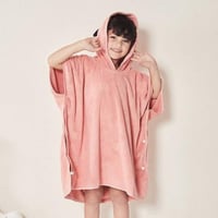 منشفة كابا أطفال ريفي بغطاء رأس مشمشي مخيوط عمر 6...