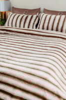 مفرش كلاود شتوي فاخر مزدوج مخمل و فرو ناعم أبيض ول...