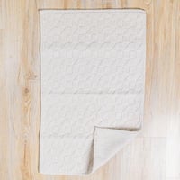 دعاسة أرضية شيري تركي قطن كريمي مقاس 50 × 80 سم