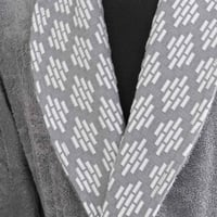 طقم روب أستحمام نومي قطن تركي مطرز رصاصي عدد القطع...