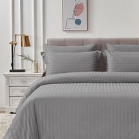 مفرش فندقي نداف قطن مقاس كوين 200x160 سم رصاصي 250...