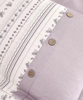 مفرش مضاوي مفرد ونص قطن كريمي وموف متعدد الرسومات...