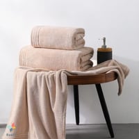 منشفة استحمام ريفي الفندقية بيج مقاس 70 × 140 سم