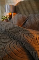 مفرش كولمبوس شتوي فاخر مزدوج فرو رصاصي عدد القطع 4