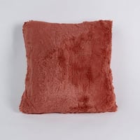 خدادية مربعة بحشوة فرو لون أحمر