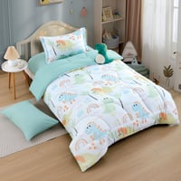 مفرش أطفال تيمون صيفي مفرد ونص أبيض تيفاني متعدد ا...