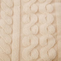 مفرش لينا شتوي كريمي فاخر فرو