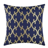 غطاء خدادية أزرق و ذهبي