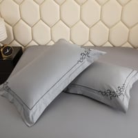 مفرش مزن صيفي فاخر لون رصاصي