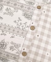 مفرش مضاوي صيفي مفرد ونص قطن بيج متعدد الرسومات عد...