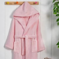 روب نداف بناتي اطفال - قطن 100% فاخر - تركي - وردي...