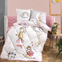 مفرش سليب تايم مواليد قطن تركي وردي و أبيض عدد الق...