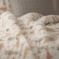 مفرش تورين أطفال صيفي مضغوط مفرد ونص رصاصي عدد الق...