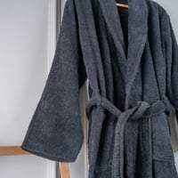 روب نداف - قطن 100% فاخر - تركي - أسود عدد القطع 1