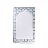 سجادة صلاة رصاصي فاتح وأخضر مقاس 70x120 سم